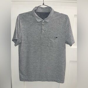 Vuori Ace Performance Polo Shirt Men’s Medium Gray Wicking Stretch Comfort V164